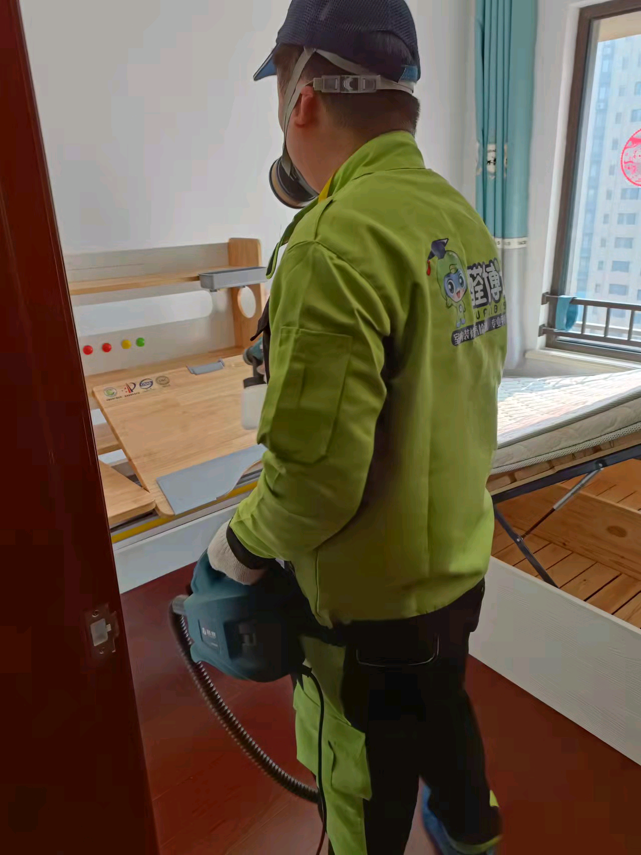 美溪今日醛博士家装治理现场